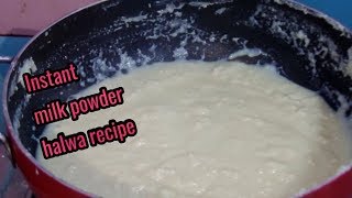 Instant Milk Powder Halwa Recipe In Hindi/by sadaf food world