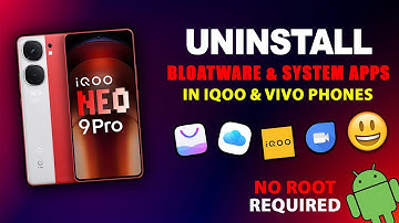 How To Remove Bloatwares & System Apps in Iqoo & Vivo Phones | No Root Required