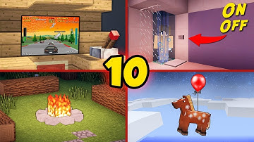 10 Secret Minecraft Builds You Can Build As well! - Tutorial #2