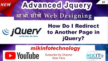 How to redirect a page or URL using JQUERY ?