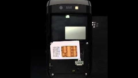 Torch 9800 OS Tutorial Video - Insert SIM Card