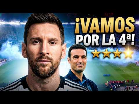Seleccion argentina de futbol ¡Vamos por la cuarta estrella! Cantemos todos con Messi y Scaloni