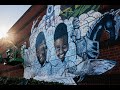 Behind-the-scenes look at the making of new mural celebrating the joy of reading
