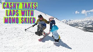 Cashy BEING INSPIRED Riding With Mono Skier