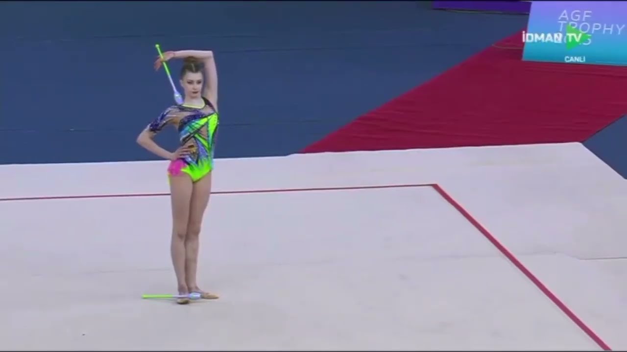 Lada Pusch GER Clubs Qualification (26.850) 2025 World Cup Baku Azerbaijan #rhythmicgymnastics