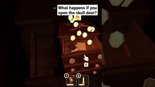 What happens if you open the skull door 💀 #roblox #robloxshort #shorts