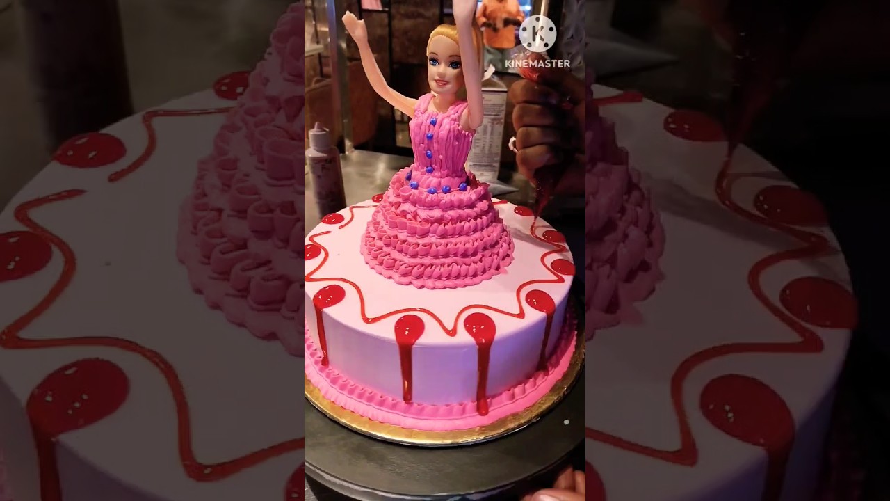 New design Doll cake 1 kg pink colour combination me 