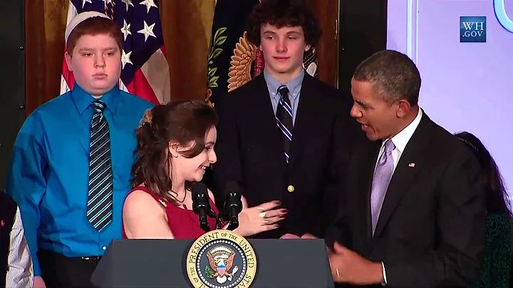 Shelly Ortiz and President Barack Obama