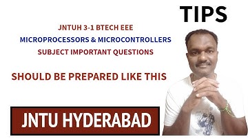 JNTUH 3-1 BTECH EEE MICROPROCESSORS & MICROCONTROLLERS SUBJECT IMPORTANT QUESTIONS #jntuh