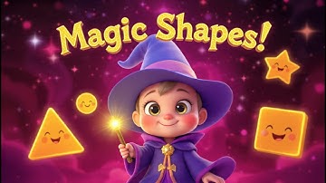 Learn SHAPES with MAGIC! ✨ Fun 3D Kids Song | Triangle, Circle, Square & Star Adventure