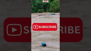 Viral!!! Puluhan Ponton Tambang Emas Hanyut di Sungai Silokek Sijunjung