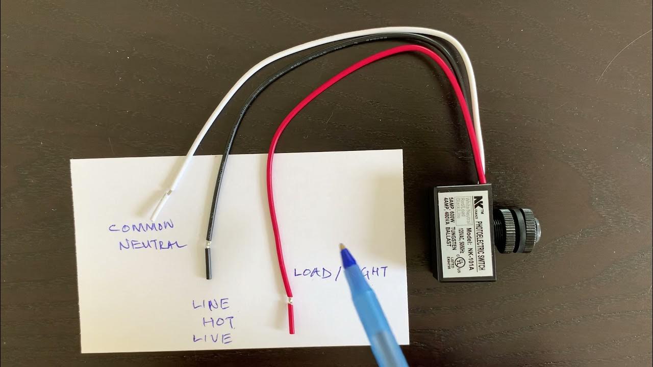 Photocell Wiring Explained | Simple easy words - YouTube