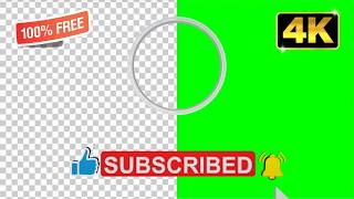 3D Subscribe Button Animation Profile | Transparent PNG & Green Screen | Sound Included