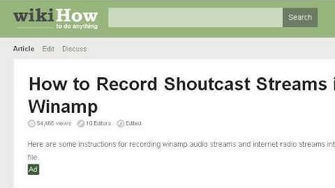 How-To Record Shoutcast Streams In Winamp