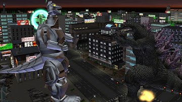 Godzilla Destroy All Monsters Melee: Mechagodzilla VS Godzilla 2000 (Hard) [GCN]