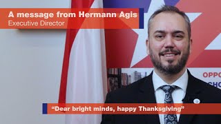 Thanksgiving 2024: A message from the executive director