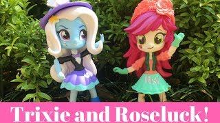 MLP Equestria Girl Minis Trixie and Roseluck Review and Unboxing!