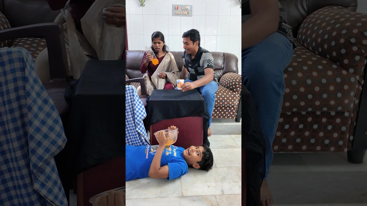 Juice prank 😱 glassல நடக்குறது யாருக்கும் தெரியாது 🤯 full bottle enga? 😳 Wife shock 😂 #shorts #viral
