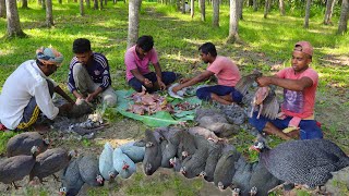 TITIR Birds - The GREY Francolin Birds Curry Cooking By Boys - New Food Make Village People Happy