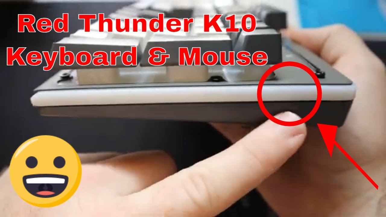 RedThunder K10 Combo de teclado y mouse inalámbricos para juegos, batería  recargable de 3800 mAh con
