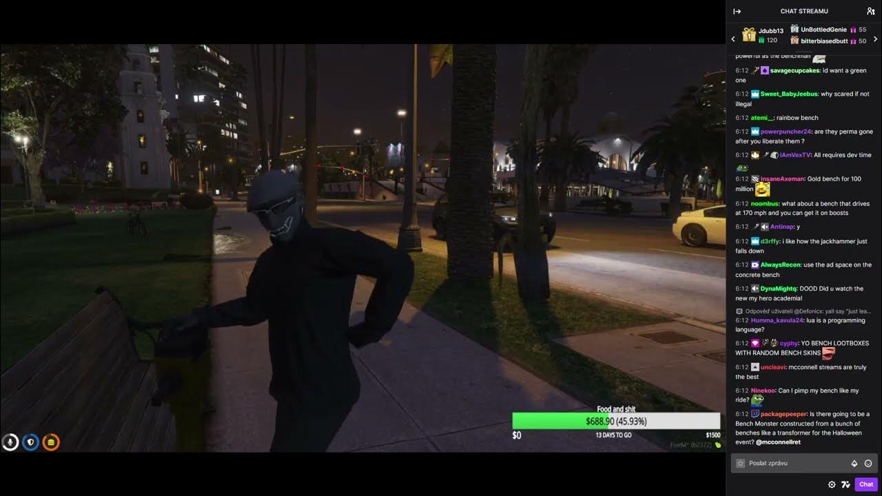 McCool Benchguy sells benches GTA RP NoPixel 7/7 [20221031] YouTube