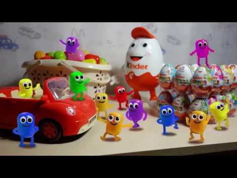 KINDER SURPRISE видео для детей про живые киндеры. ЖИВАЯ капсула и танцующие кин