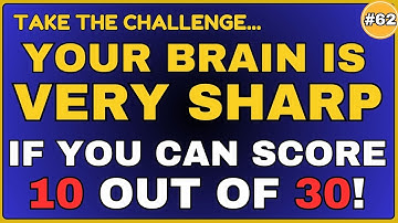 YOUR BRAIN IS SHARP IF YOU CAN SCORE ATLEAST 10 ! #generalknowledge