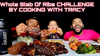 WHOLE SLAB OF RIBS CHALLENGE BY @Cooking with Tracy | REST IN HEAVEN