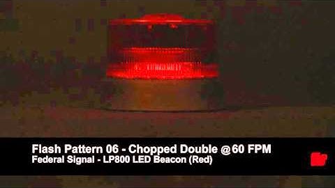 Federal Signal LP800 LED Beacon Red Flash Patterns