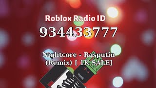 Nightcore - Rasputin (Remix) Roblox ID - Roblox Radio Code