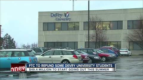Students at DeVry University may have a refund coming