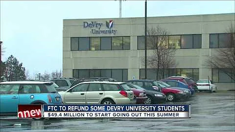 Students at DeVry University may have a refund coming