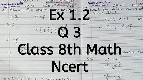 Ex 1.2, Q 3, Chapter 1, Rational Number, Class 8 Math