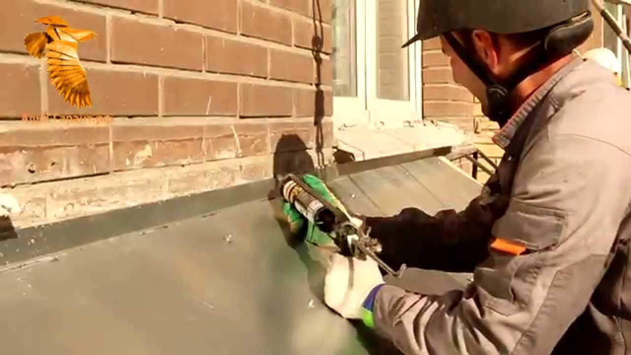 Монтаж декоративного пояса