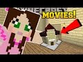 Minecraft: MINI MOVIE THEATER!!! (BECOME PART OF THE MOVIE!) Custom Command