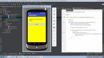 12 Android app development tutorial | Intent | Switching from one activity to another activity