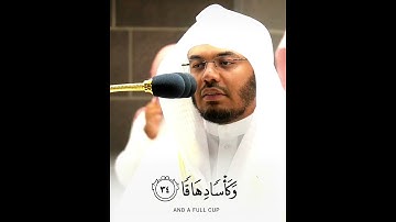إِنَّ لِلْمُتَّقِينَ مَفَازًا ~ تلاوة كردية جميلة تشرح الصدر للشيخ ياسر الدوسري 😴🤍