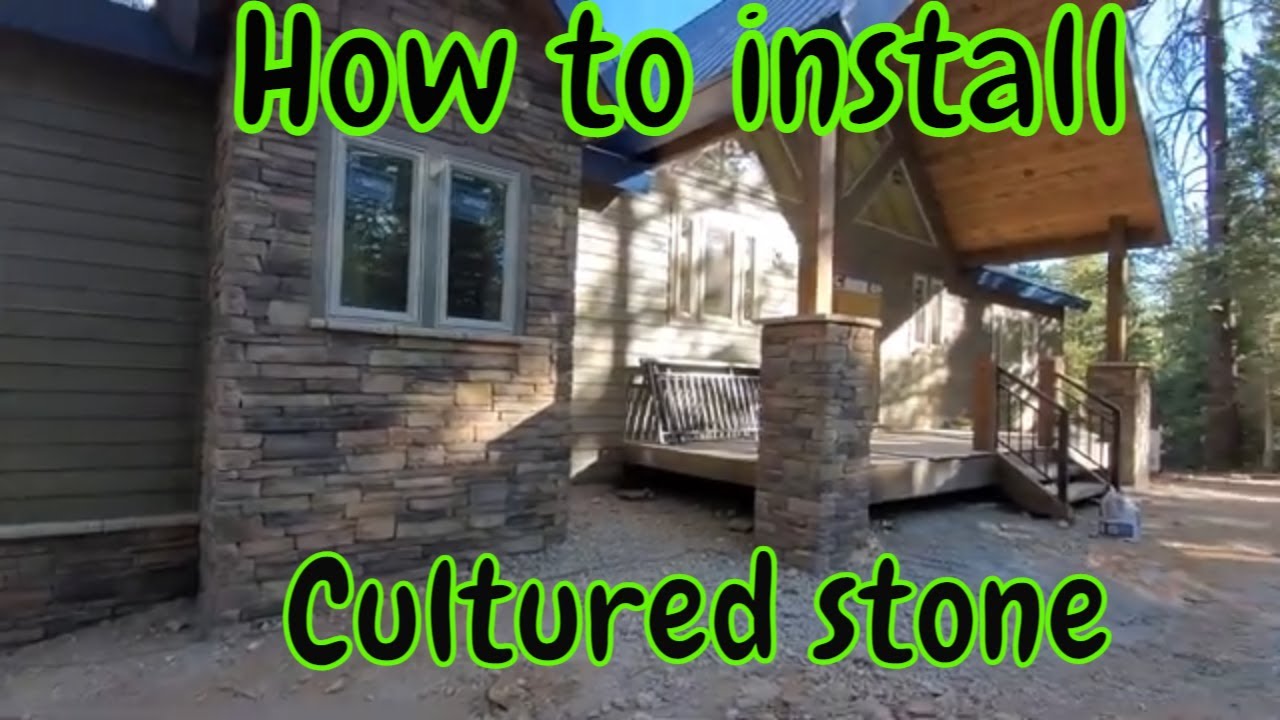 Installing Cultured Stone on existing concrete foundation YouTube