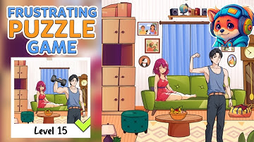 Frustrating Puzzle Game – Level 15 make him stronger Walkthrough Solutions | iOS / Android Gameplay