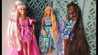 Unboxing three spectacular Barbie EXTRA Fancy dolls  HHN14, HHN13 & HHN12 #barbie #unboxing