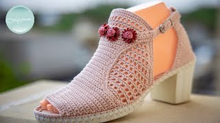 💥 Босоножки Nice | Бесплатный мастер-класс | Учимся вязать обувь крючком | CROCHET SHOES