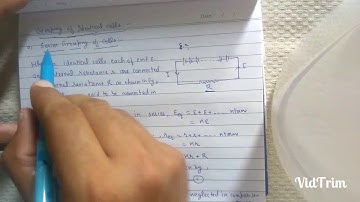 Series and parallel grouping of a number of identical cells