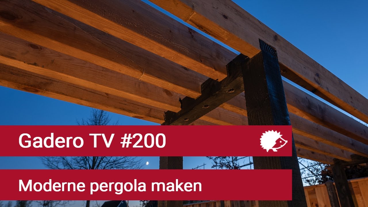 #200 Moderne pergola maken