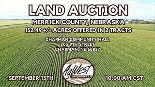Land Auction - 152.49 +/- Acres in Merrick County, NE Offered in 2 Tracts