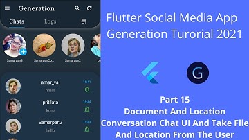 Flutter Social Media Chat App Tutorial | Part 15 | Document And Location Chat UI Data Take From User