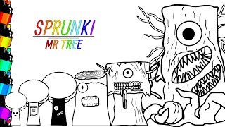 Incredibox Sprunki Coloring Pages New How To Color Big Evolution Of Mr Tree Sprunki Yulka Art ...