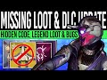 Destiny 2 | MISSING LOOT &amp; DLC UPDATES! Hidden Code, Legend Rewards, Mission Warning, New Abilities!