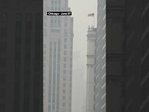 Canadian wildfire smoke triggers unhealthy air in chicago