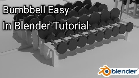 How To Make Dumbbells In blender Easy