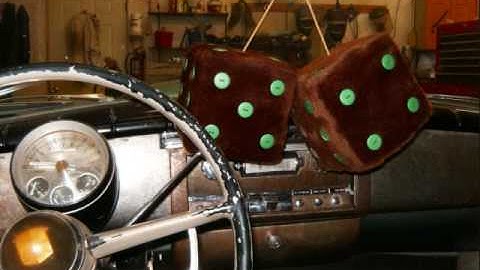 rat rod fuzzy dice